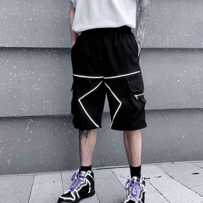 Solid Bermuda White Lining Shorts