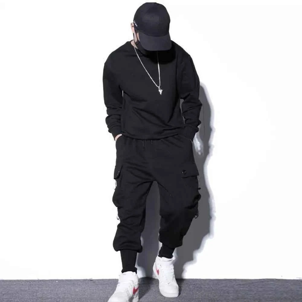 Harem Shadow Tone Ankle Rib Pants