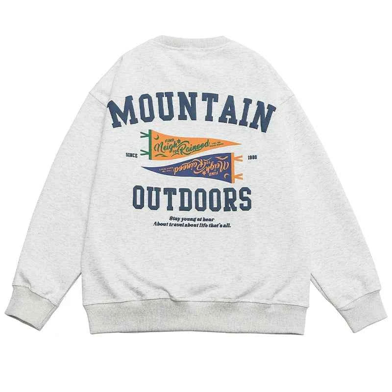 Adventure Mountain Outdoor Pullover Sweatshirt