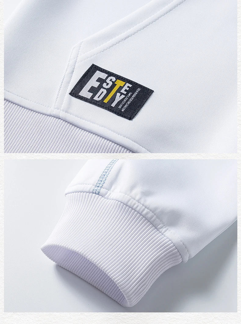 Gridline Contrast Hoodie
