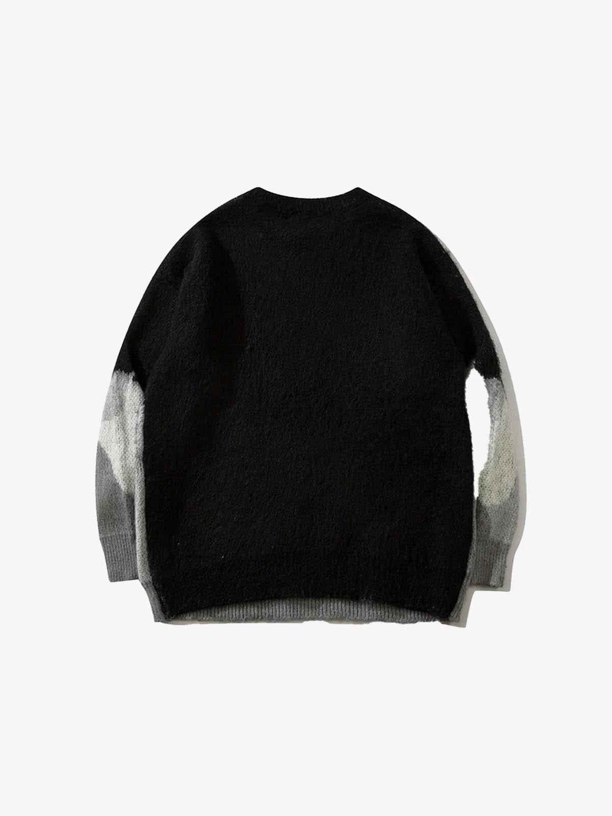 Cat Graphic Knitted Sweater