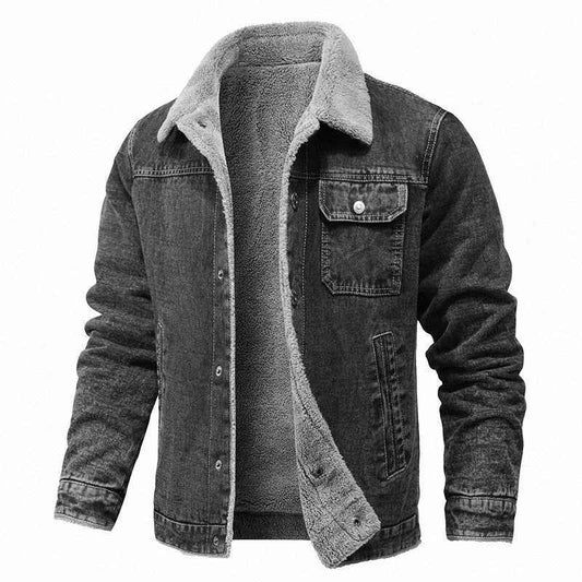 Neutral Color Button Up Fleece Jacket
