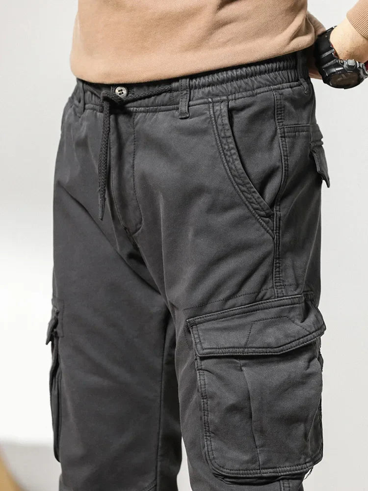 Slim Fit Elastic Ankle Pants