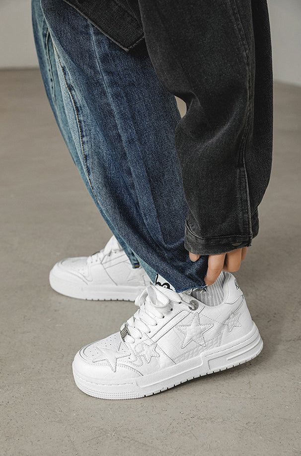 Stars Chunky Shoes - Multi-Dimensional Luxury Platform Trainers | LuxuryUrbanwear - JUSTLUXURY