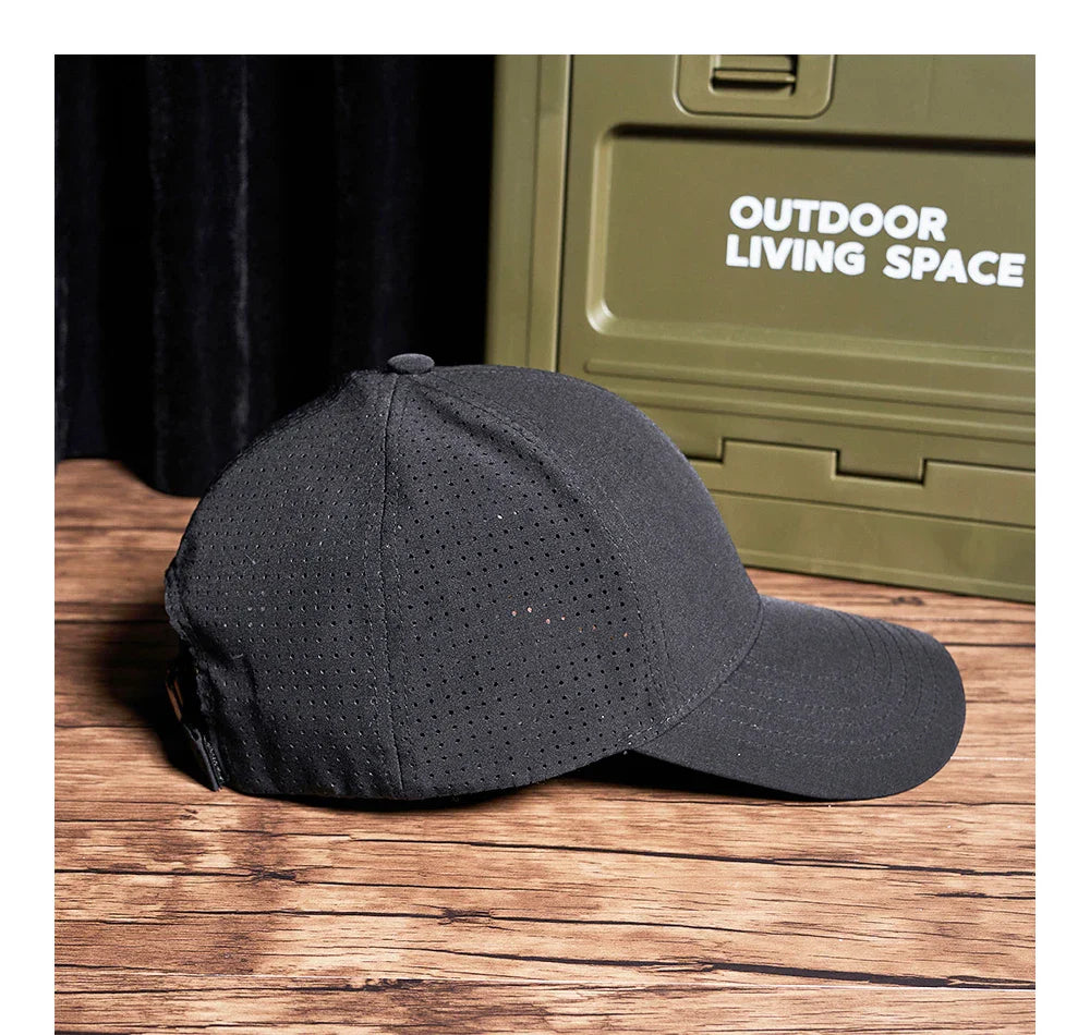 Plain Black Adjustable Cap