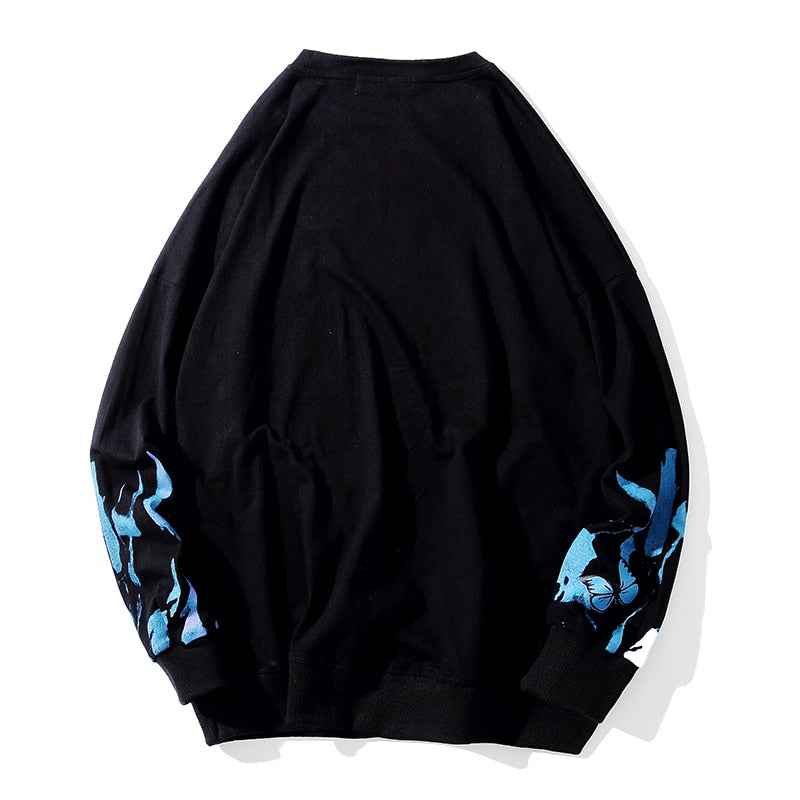 Butterfly Fire Flame Sweatshirt