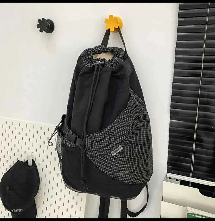 Two Tone Drawstring Backpack