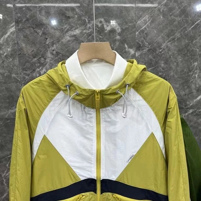 ZK26 Color Block Zipper Jacket