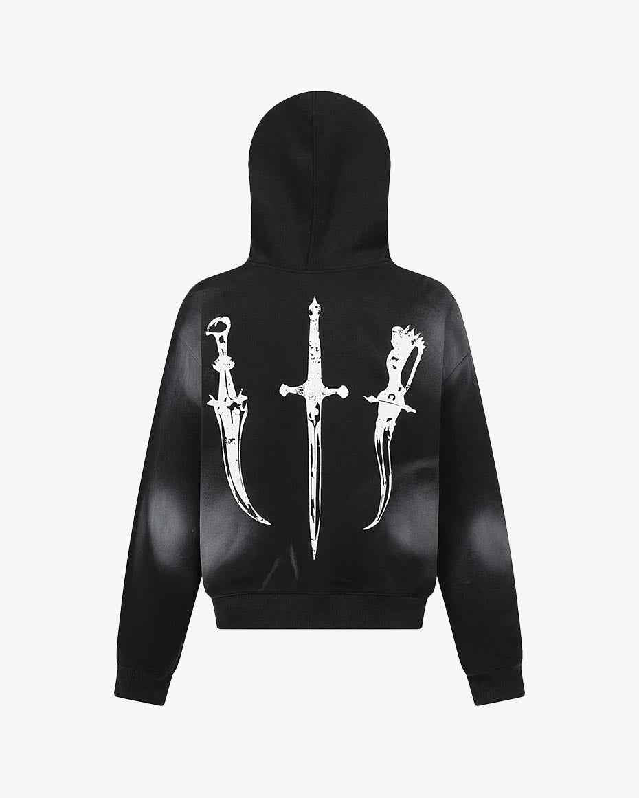 Sinful Zip Up Fur Hooded Jacket