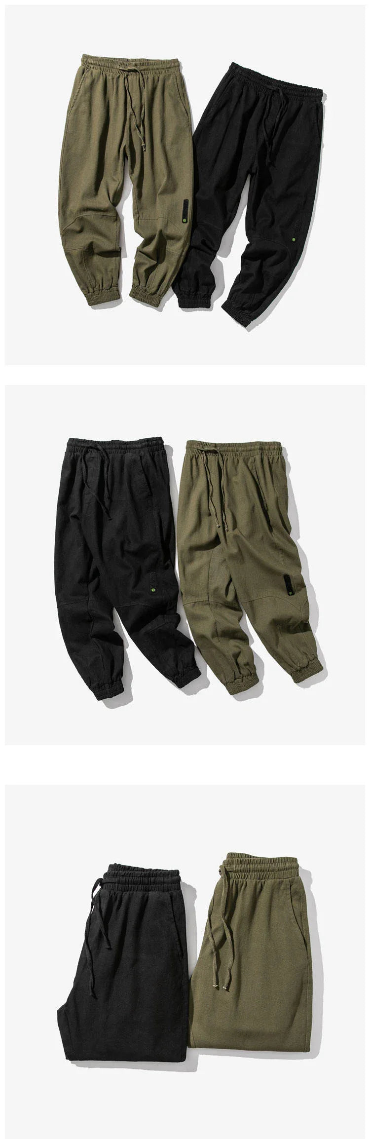 Slouchy Slim Elastic Ankle Length Pants