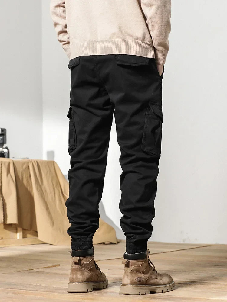 Slim Fit Elastic Ankle Pants
