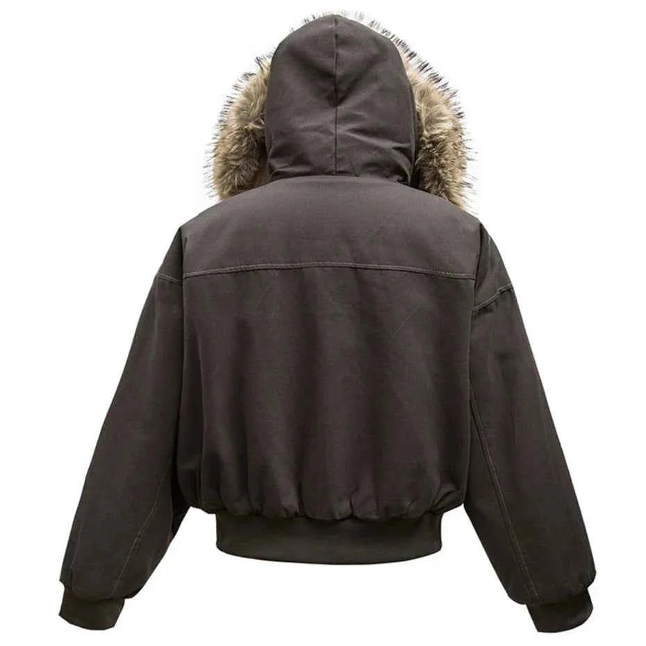 Fur Collar Parka Fleece Jacket