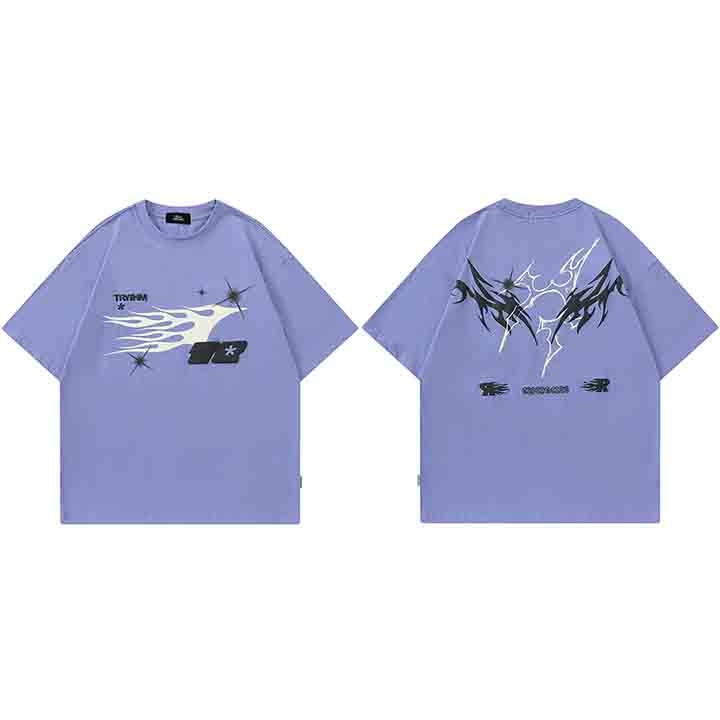 Splatter Fire Flame Texture T-Shirt