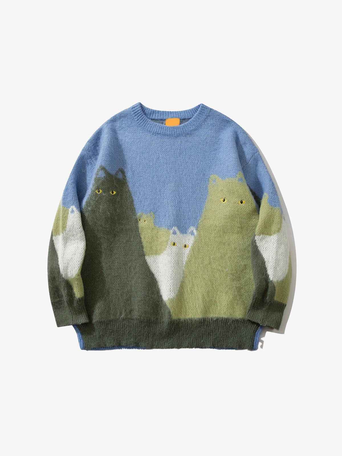 Cat Graphic Knitted Sweater