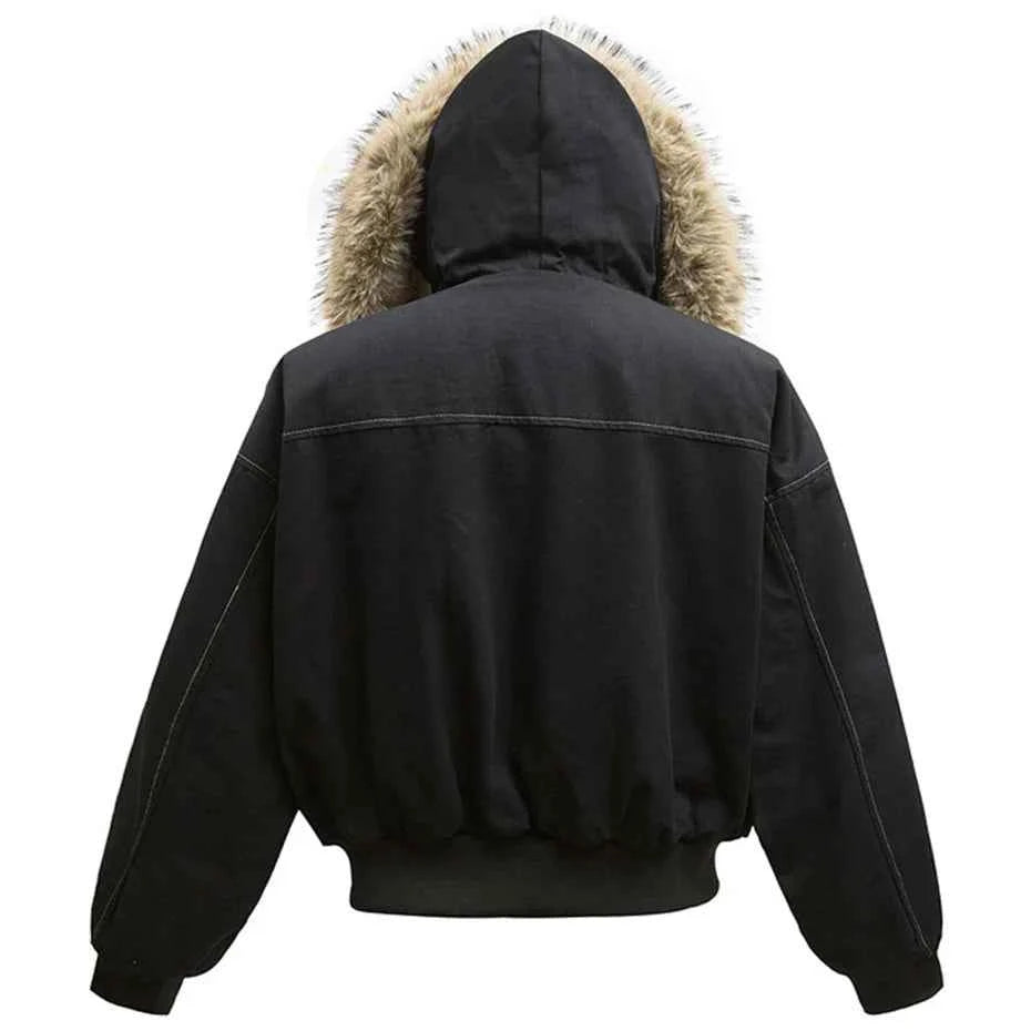 Fur Collar Parka Fleece Jacket