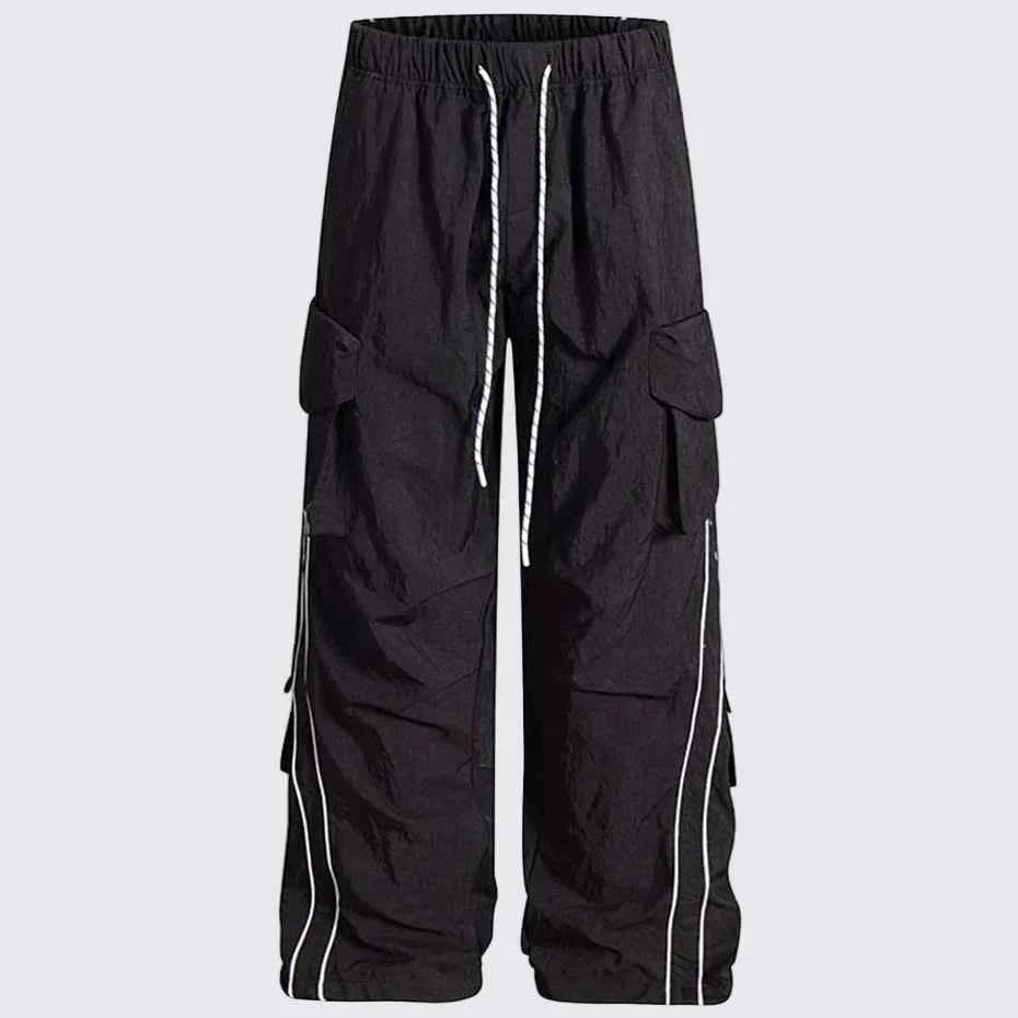 Baggy Stripe Cargo Joggers