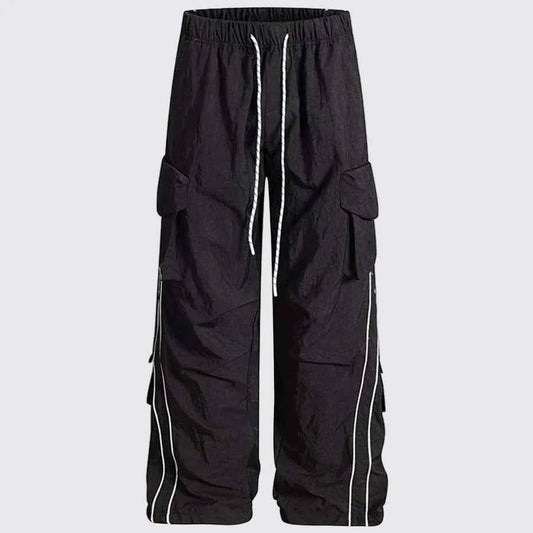 Baggy Stripe Cargo Joggers
