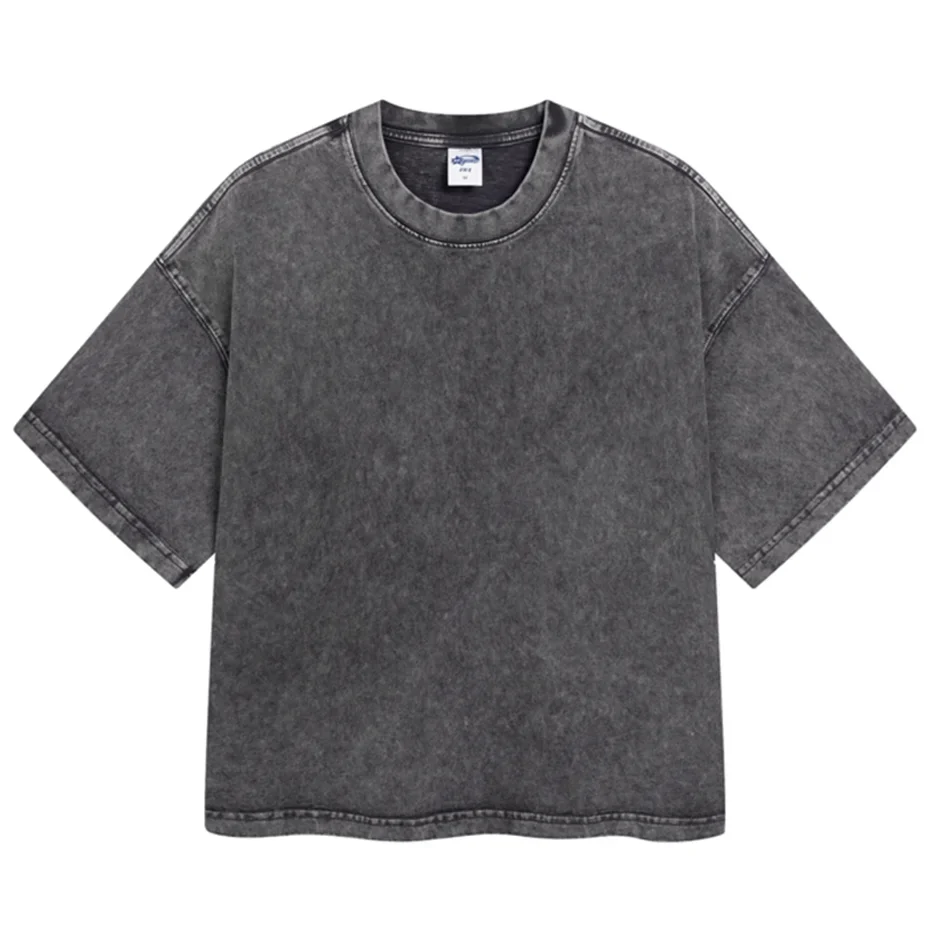 Streetwear Wax Printed Vintage Oversized T-shirts