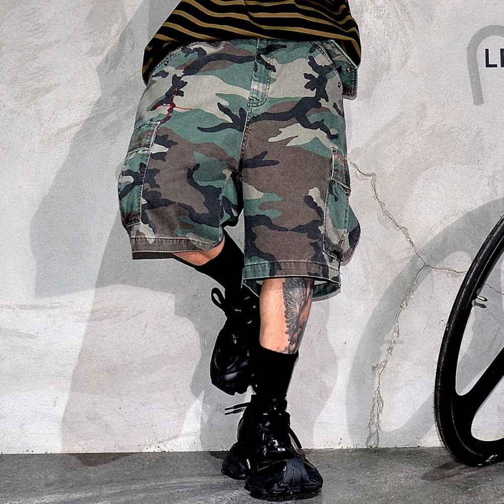 Tactical Camouflage Knee Length Shorts