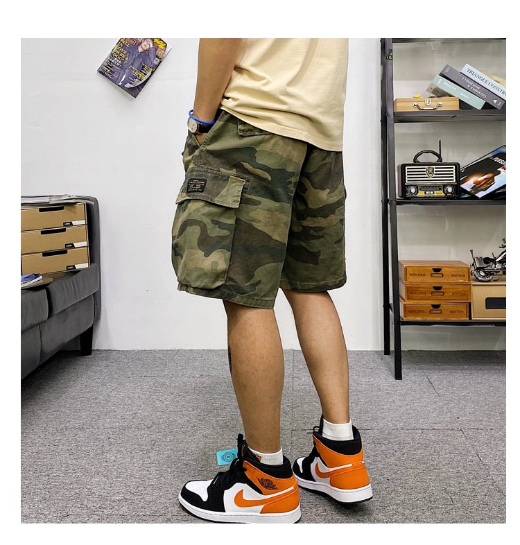 Tactical Multi-Pocket Cargo Shorts
