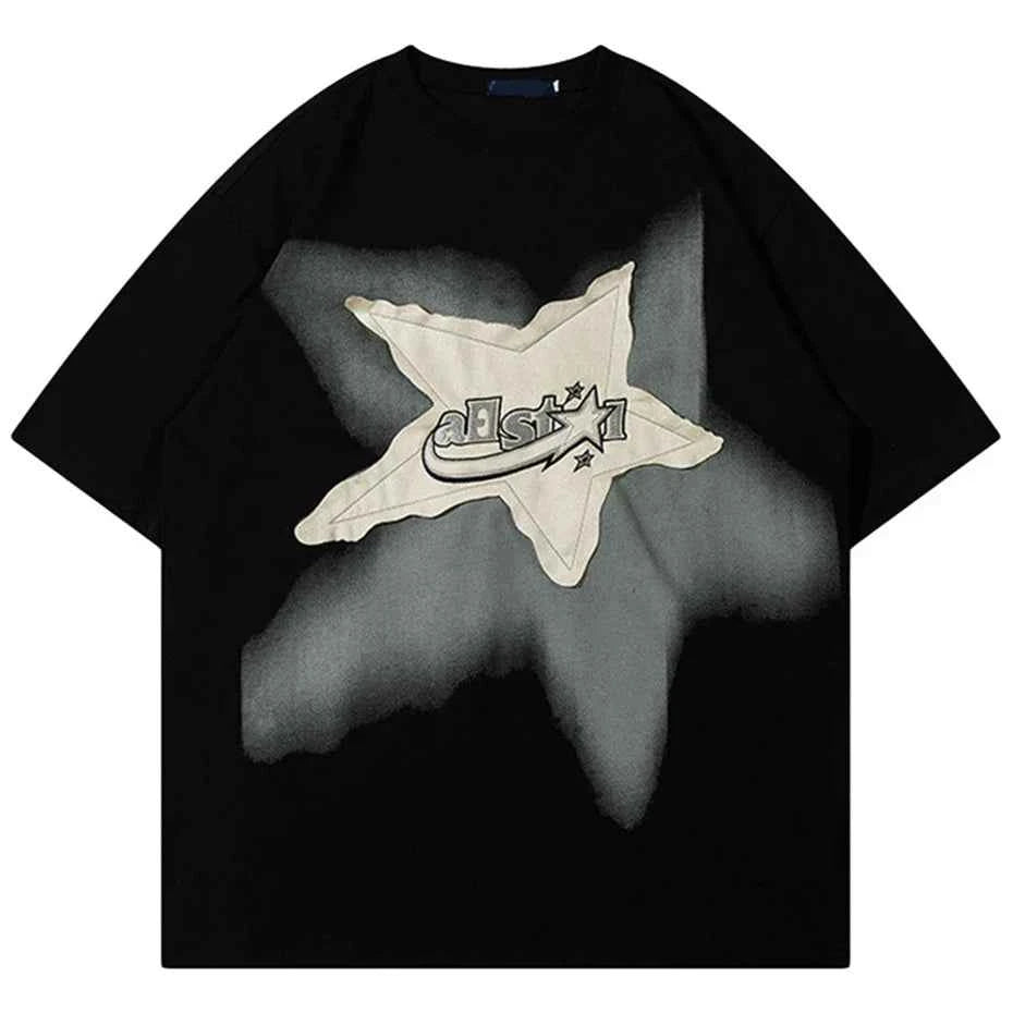 Streetwear Oversized Star Tshirts