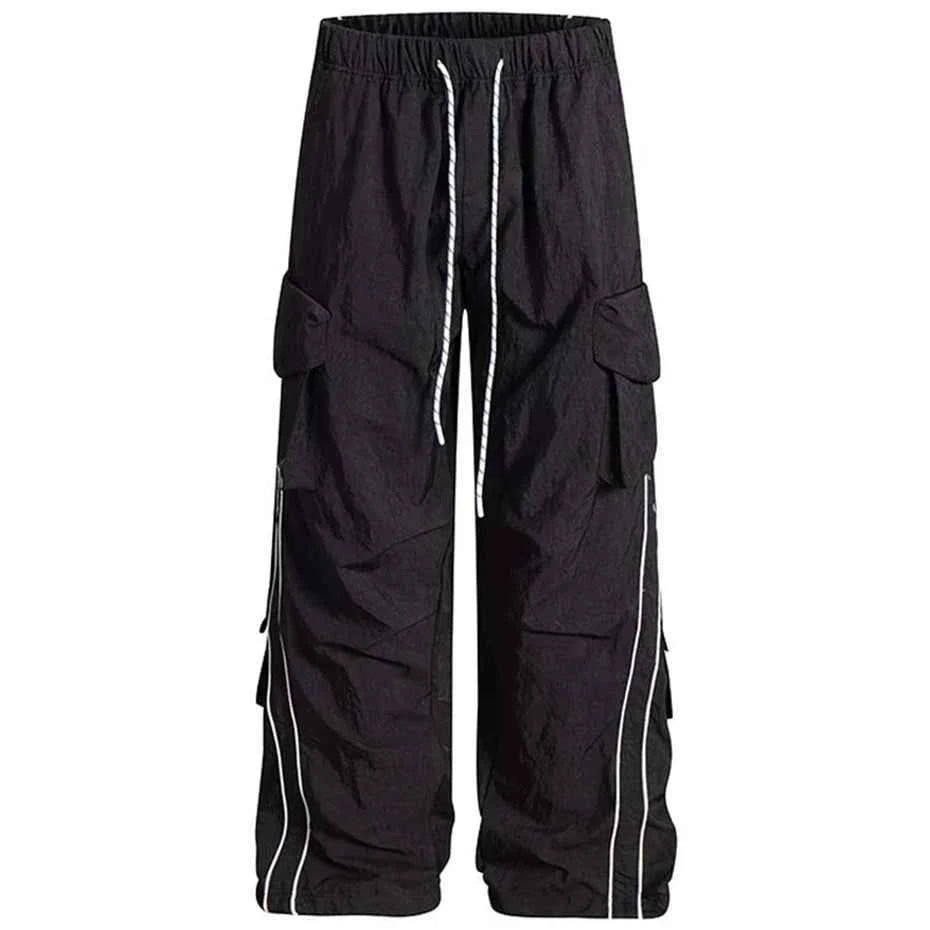 Baggy Stripe Cargo Joggers