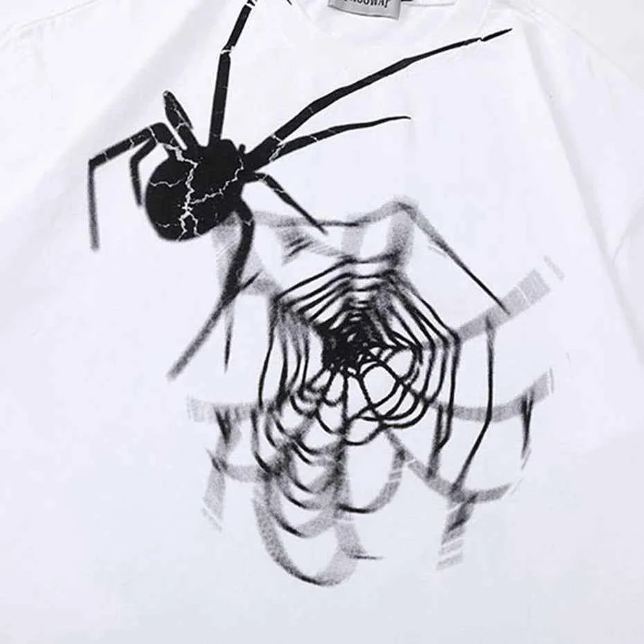 Oversized Spider Print T-shirts