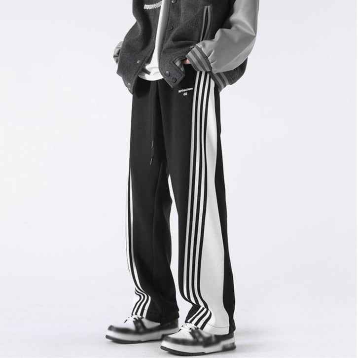 Three Bar Code Side Stripe Track Pants