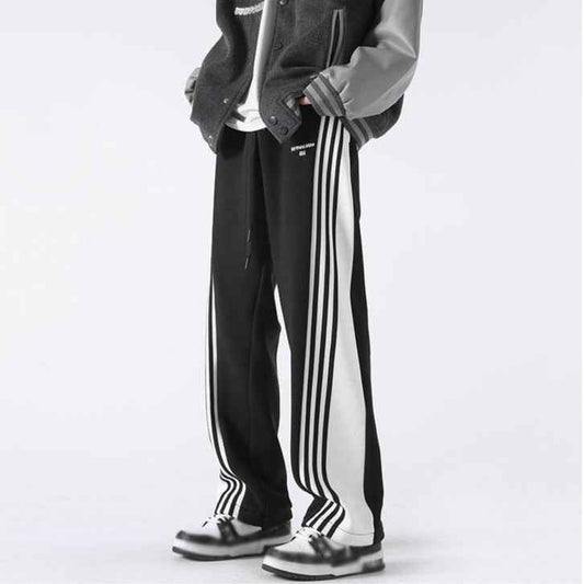 Three Bar Code Side Stripe Track Pants