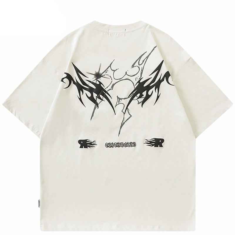 Splatter Fire Flame Texture T-Shirt