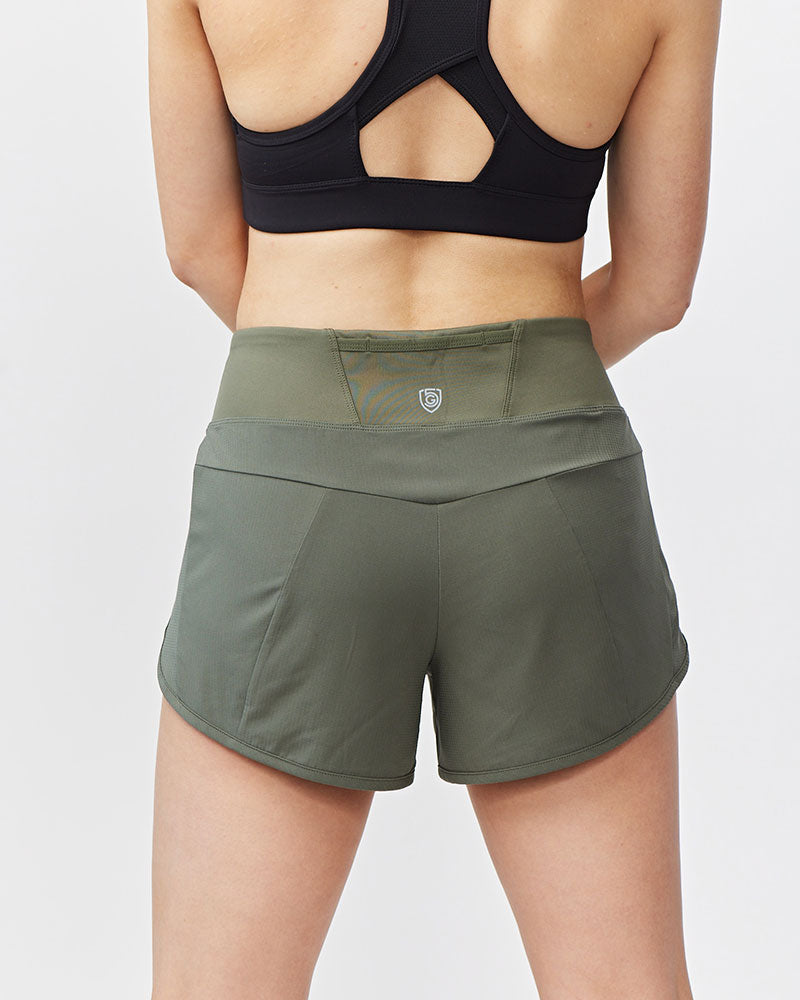 Sheva Women's High Rise Running Shorts - JUSTLUXURY