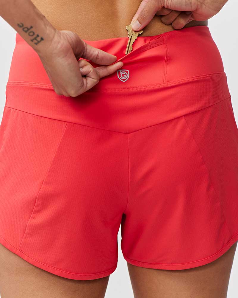 Sheva Women's High Rise Running Shorts - JUSTLUXURY
