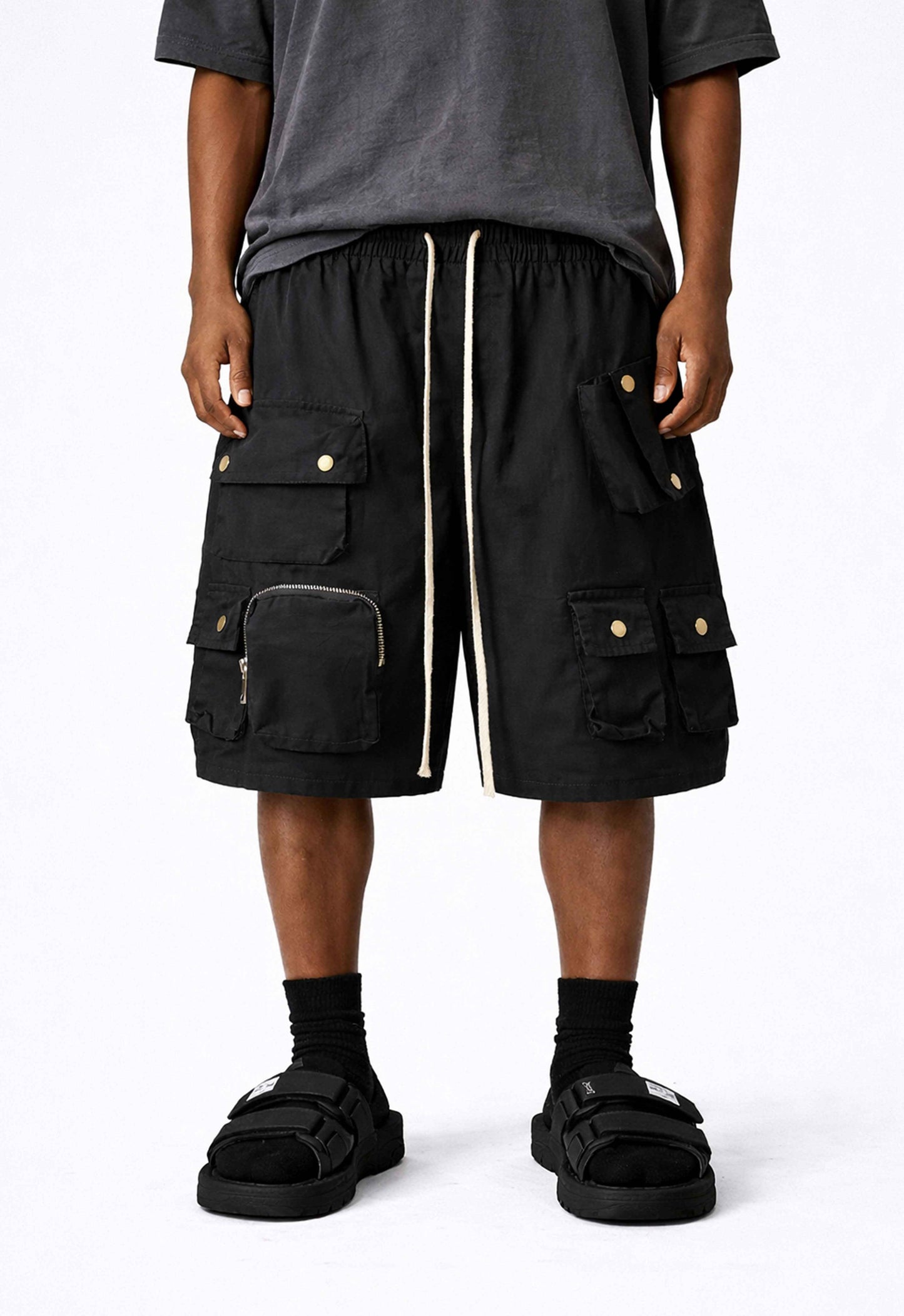 NOIR MULTI CARGO SHORTS
