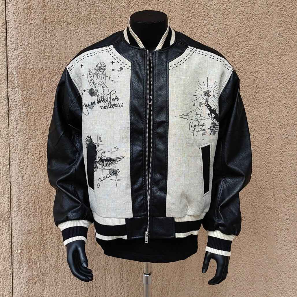 Street Art Graffiti | Leather Bomber Jacket