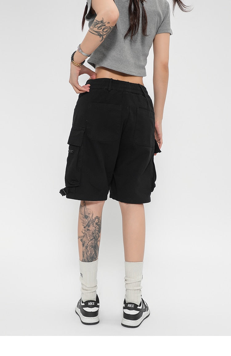 Cargo Track Multi Pockets Shorts