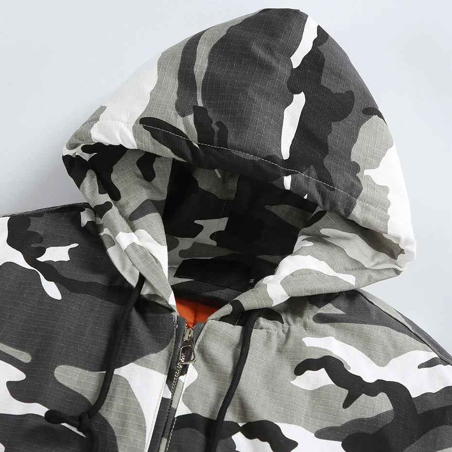 Disruptive Camouflage Elastic Waist Jacket