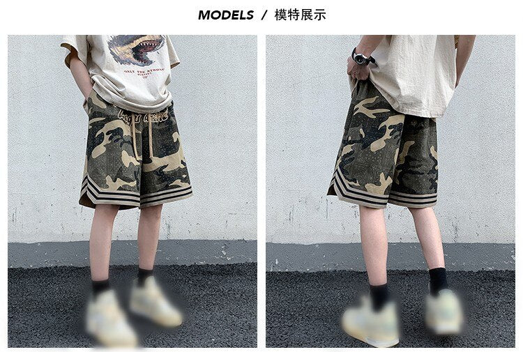 Camo Goth Knee Length Shorts