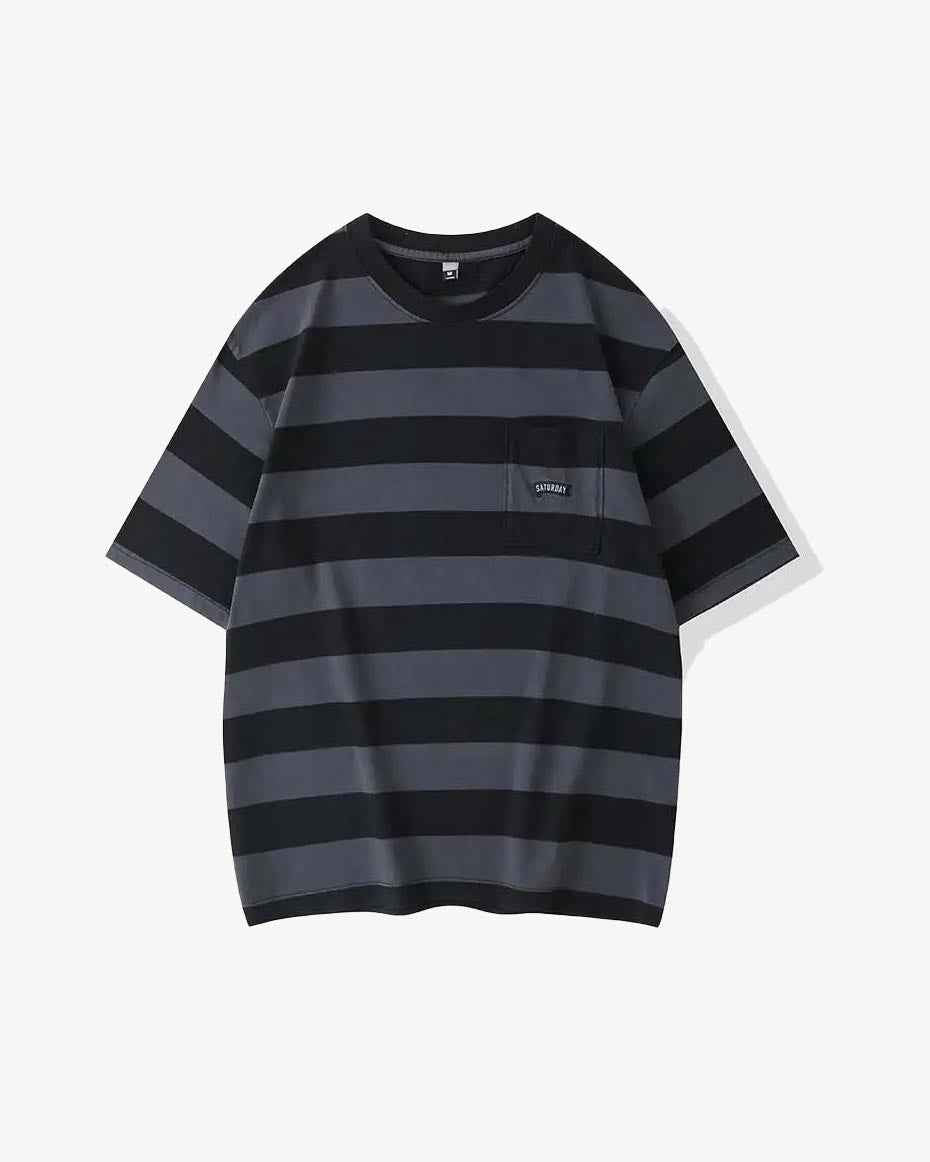 Saturday Striped Cotton T-Shirt