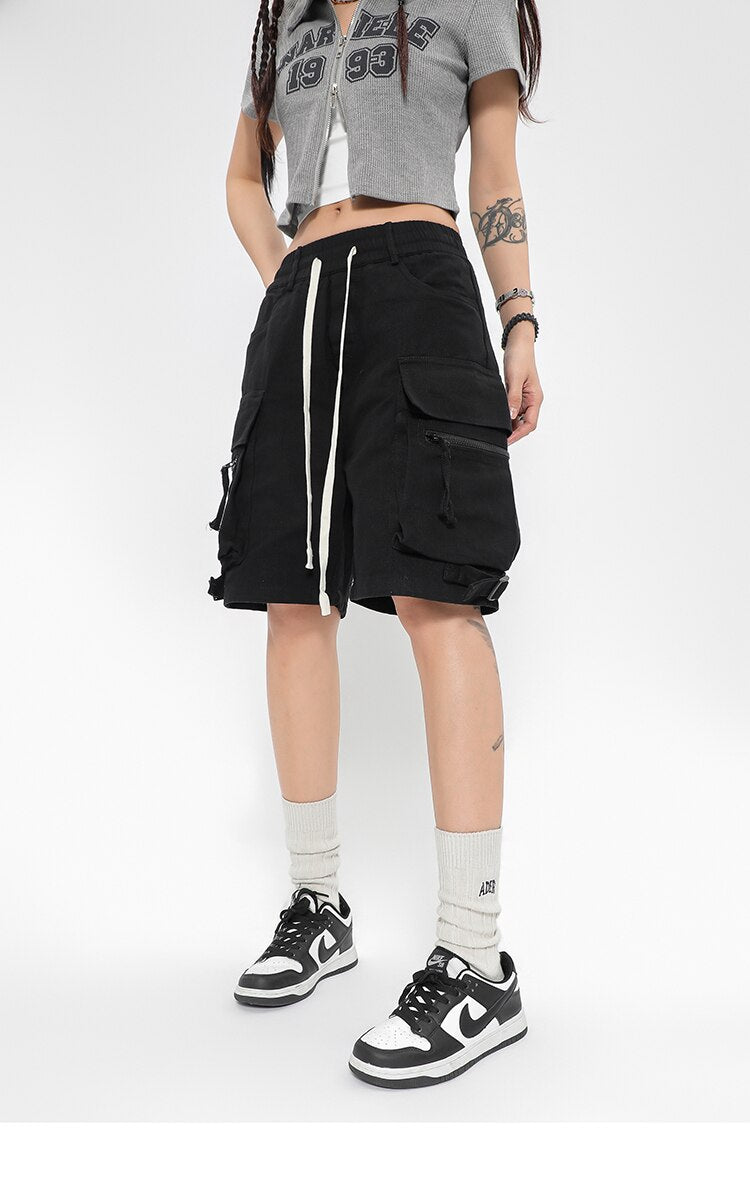 Cargo Track Multi Pockets Shorts