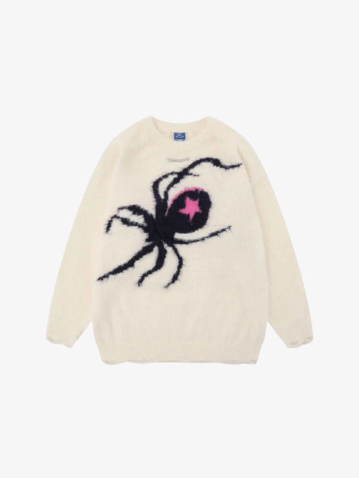 Star Spider Web Knitted Sweater