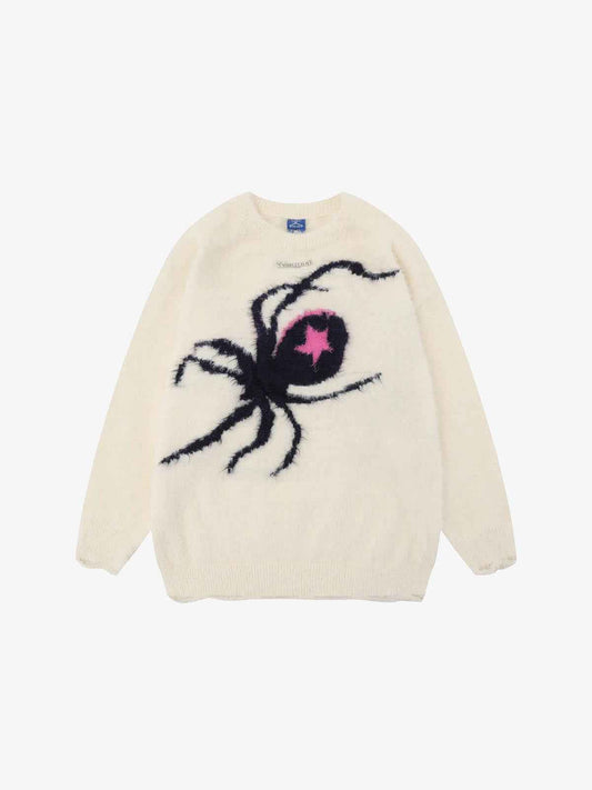 Star Spider Web Knitted Sweater