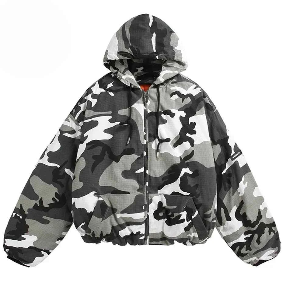 Disruptive Camouflage Elastic Waist Jacket
