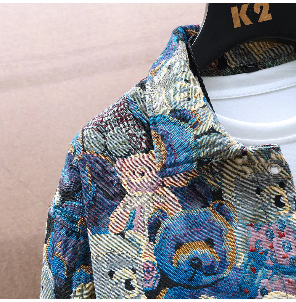 Teddy Bear Jacquard Jacket