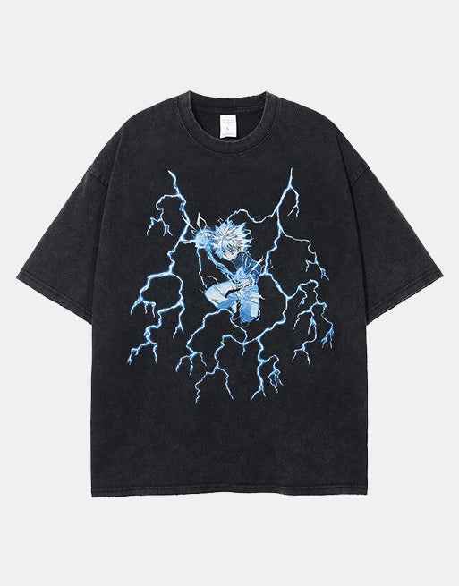 DBZ Blue Lightning Anime T-Shirt