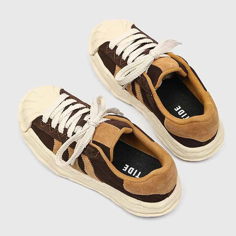 SP1 Striped Board Sneakers