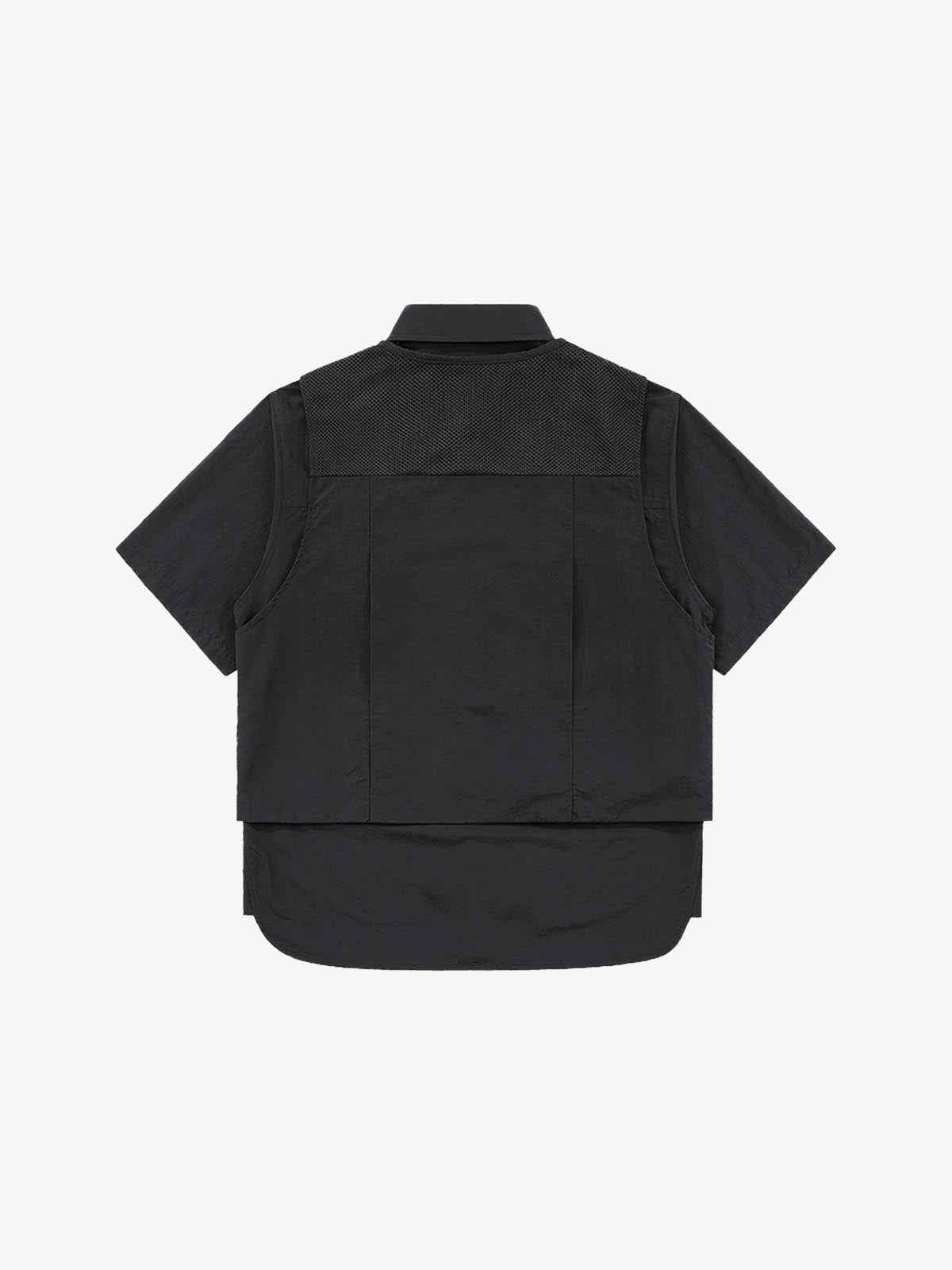 Multi Vest Pockets Two Pieces T-Shirt