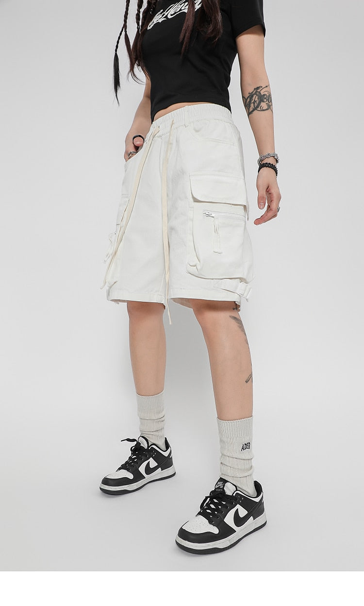 Cargo Track Multi Pockets Shorts