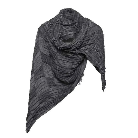 Ripped Design Round Neck Scarf