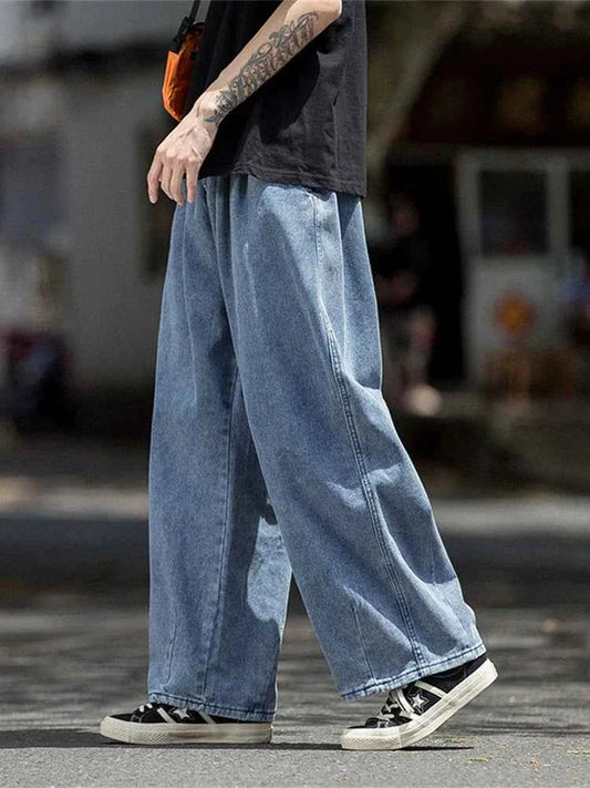Straight Cut Baggy Jeans