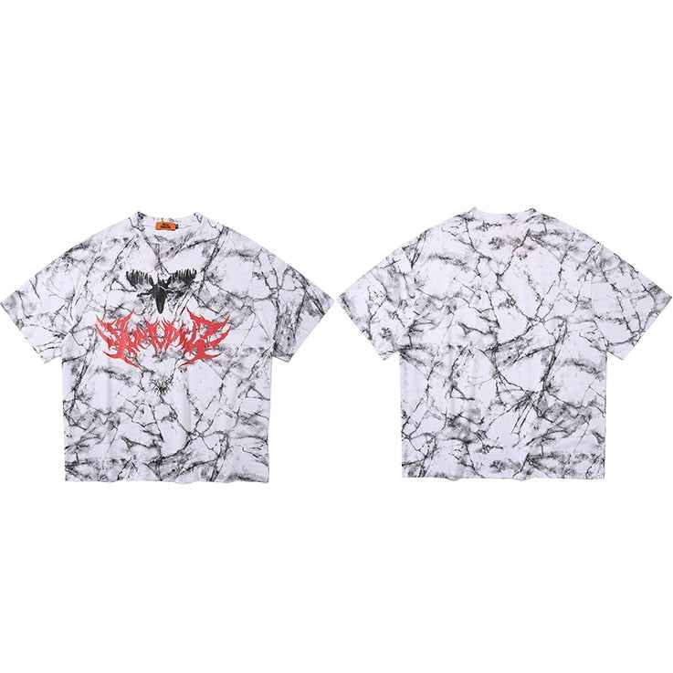 Butterfly Art Tie Die Long T-Shirt